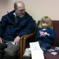 01/19/10 - Kaitlyn and Grandpa at the Dentist