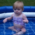 Kaitlyn in the pool