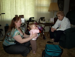 Kari, Kaitlyn, and Great Grandma