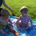 Walker and Kaitlyn finally in the pool