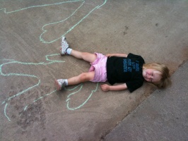 Kaitlyn's chalk outline