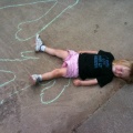Kaitlyn's chalk outline