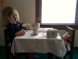 Kaitlyn and Baby's Tea Party