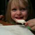 Kaitlyn Enjoying Dessert