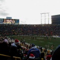 Packers and Bears warming up before the Chrismas Day game