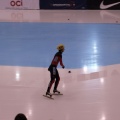 German skater warming up