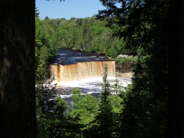 Last view of the Upper Tahquamenon Falls