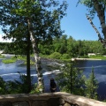 Both sides of the Lower Tahquamenon Falls