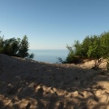 The top of the dunes