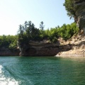 Part of Battleship Row at Pictured Rocks National Lakeshore