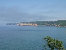 Pictured Rocks National Lakeshore in the Distance