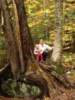 Girls on a Rock and Tree