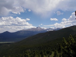 Mountains in Rocky Mountain National Park.