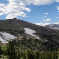 Snow and Mountains in Rocky Mountain National Park.