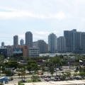 Downtown Miami from the Cruise ship