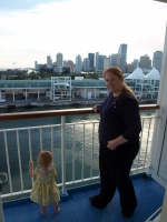 Cruise ship departing Miami