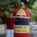 Steve at the temporary Southern Most Point