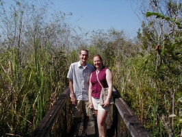 Kari and Robert in the Everglades