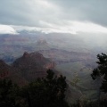 Wide view of the trail in the Grand Canyon