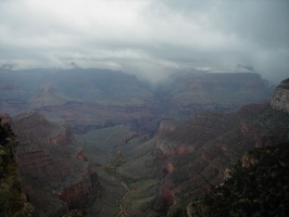 More low clouds at the Grand Canyon