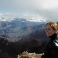 Kari in front of the canyon