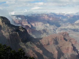 Clouds rising out of the canyon