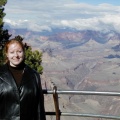 Kari in front of the Grand Canyon