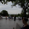 View of Kari and Washington DC from John F Kennedy Gravesite