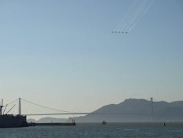 Heading over the Golden Gate Bridge
