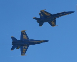 Blue Angels almost overhead