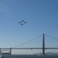 Blue Angels over the Golden Gate Bridge