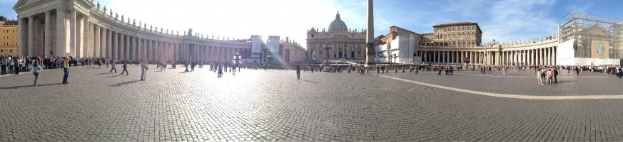 Panorama of St Peter's Square