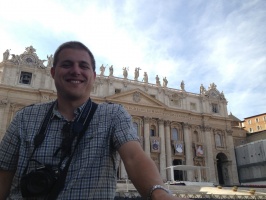 Steve in front of St. Peter's Basilica