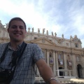 Steve in front of St. Peter's Basilica