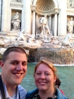 Us at Trevi Fountain