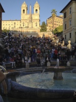 Fountain and Spanish Steps