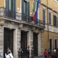 Outside the Senate of the Italian Republic
