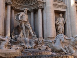 Close up of Trevi Fountain