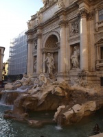 Side of Trevi Fountain
