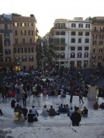 Looking down from Spanish Steps