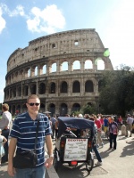 Steve outside the Colosseum