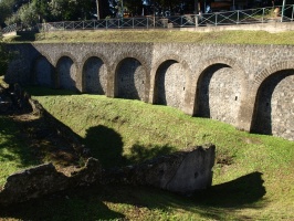 Former wall at Pompeii