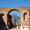 Arch and Mount Vesuvius