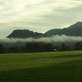 Low clouds along the Alps