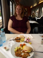 Lunch on the train - Weinershnitzel