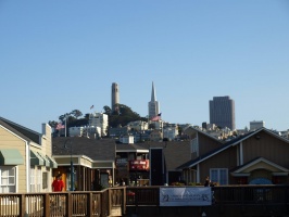 Colt Tower and TransAmerica Building from Pier 39
