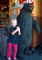 Kaitlyn and a stuffed bear