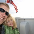 Kaitlyn and Steve on boat to Alcatraz