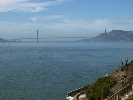 Closer view of the Golden Gate Bridge