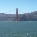 Closeup of the Golden Gate Bridge